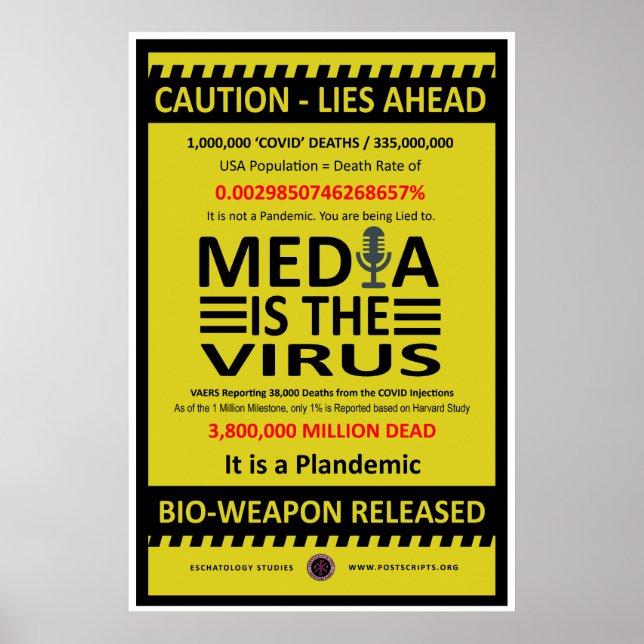 Media is the Virus Poster (Front)