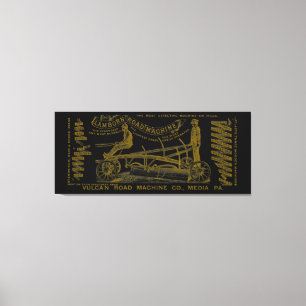 MEDIA PENNSYLVANIA OPERATING ENGINEER 1889 MACHINE CANVAS PRINT