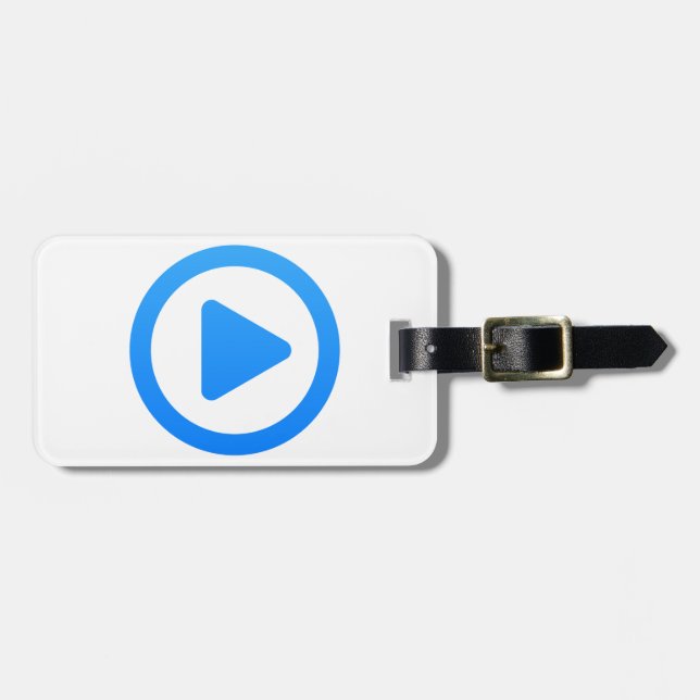 Media player Sign Luggage Tag (Front Horizontal)