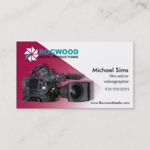 "Media Production" Consultant, Film Editor, Video Business Card