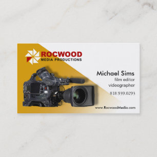 "Media Production" Consultant, Film Editor, Video Business Card