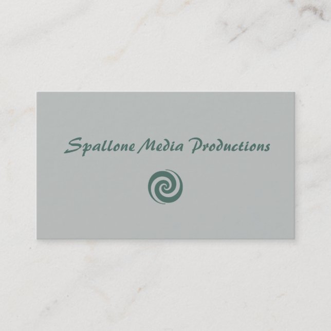 Media Productions Business Card (Front)