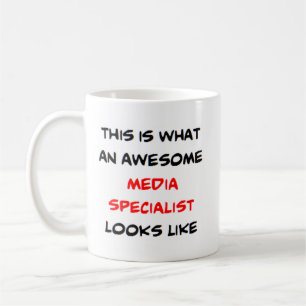 media specialist, awesome coffee mug