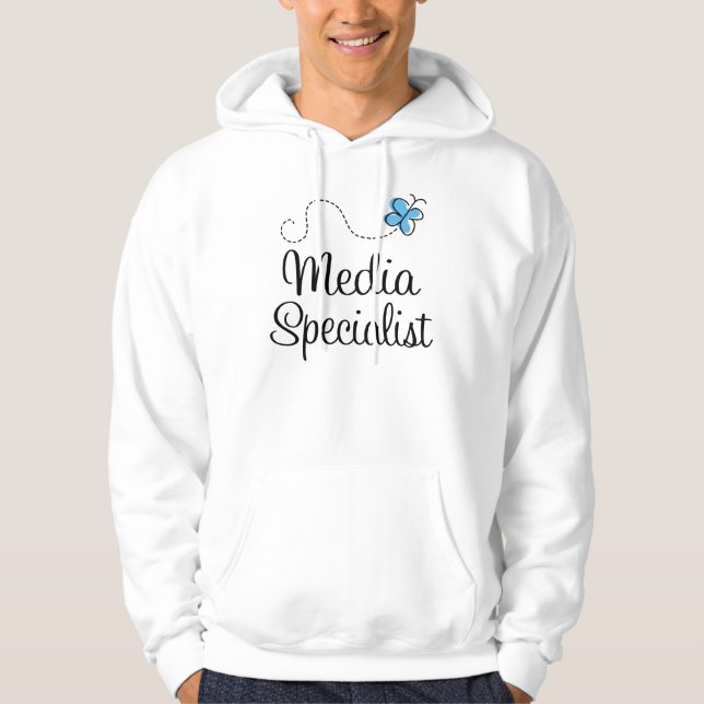 Media Specialist Womens Hooded Shirt (Front)