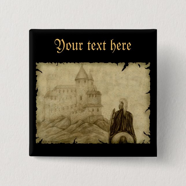 Mediaeval 15 Cm Square Badge (Front)