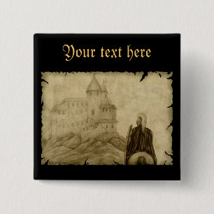 Mediaeval 15 Cm Square Badge