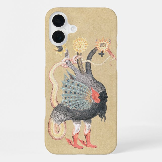 Mediaeval Alchemy Dragon iPhone Case (Back)