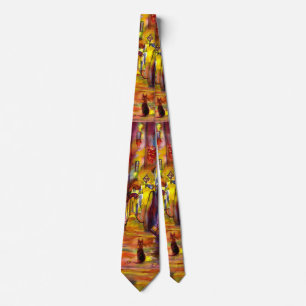Mediaeval alley by night in Florence Tie