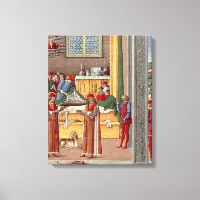 Mediaeval amputation scene canvas print (Front)