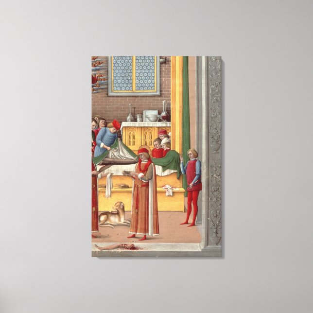 Mediaeval amputation scene canvas print (Front)