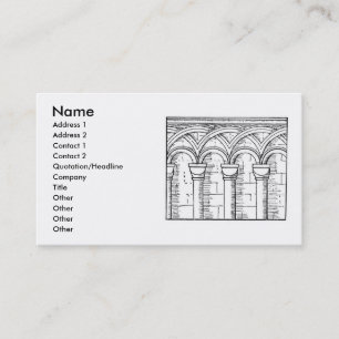 Mediaeval Architecture Business Card