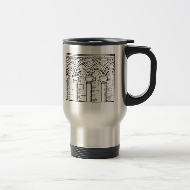 Mediaeval Architecture Travel Mug (Right)
