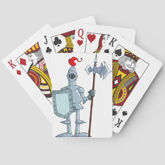 Mediaeval Armour Knight Character Playing Cards (Back)