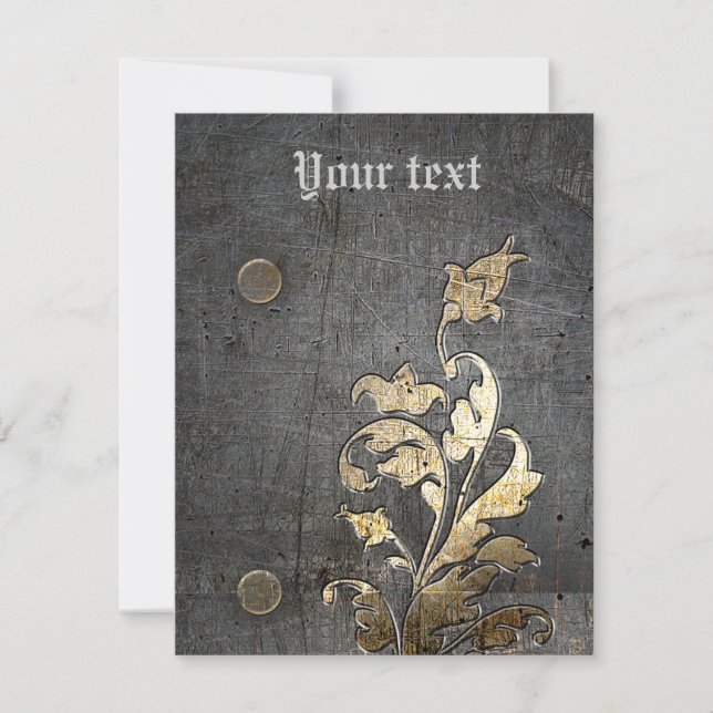 mediaeval armour metal decoration (Front)