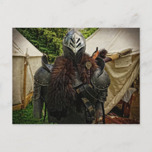 mediaeval armour postcard