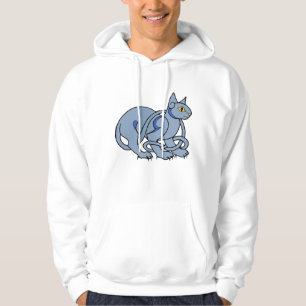 Mediaeval Art Celtic Knot Blue Cat Hoodie