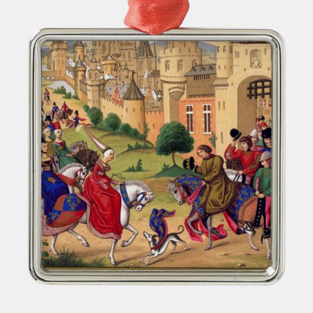 Mediaeval Art Metal Tree Decoration (Front)