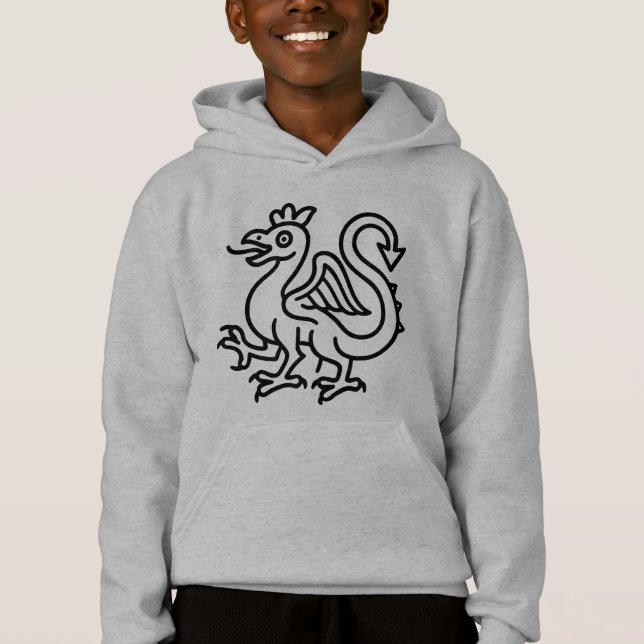 Mediaeval Basilisk Sigil Fantasy Heraldry Mythical (Front)