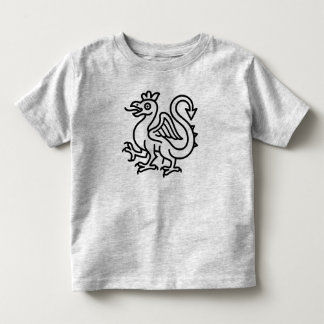 Mediaeval Basilisk Sigil Fantasy Heraldry Mythical Toddler T-Shirt