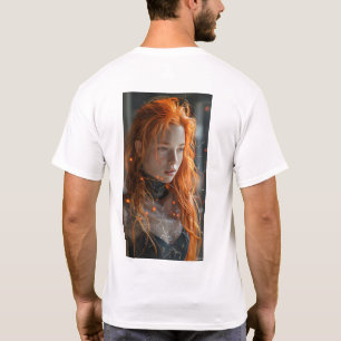 Mediaeval Battle Action Pose Warrior Midjourney Fa T-Shirt