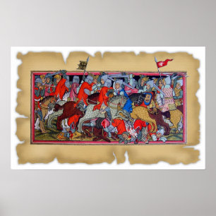 Mediaeval battle poster