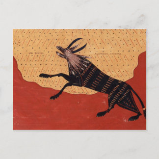 Mediaeval beast postcard