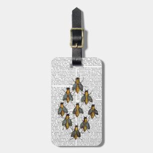 Mediaeval Bees 2 Luggage Tag