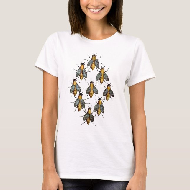 Mediaeval Bees 2 T-Shirt (Front)