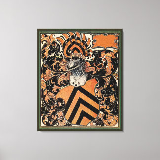 Mediaeval Belgian Coat of Arms Canvas Print