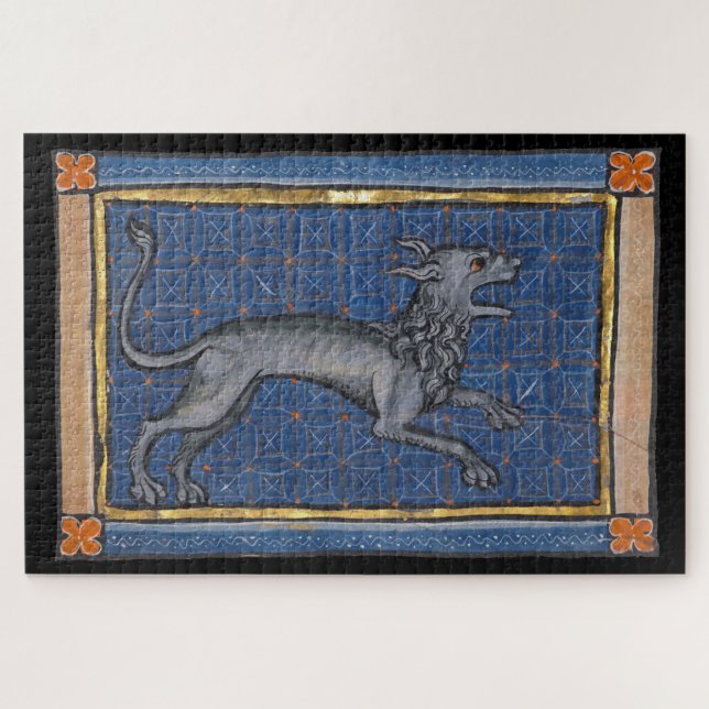 Mediaeval Bestiary Hyena c. 1270 Jigsaw Puzzle (Horizontal)