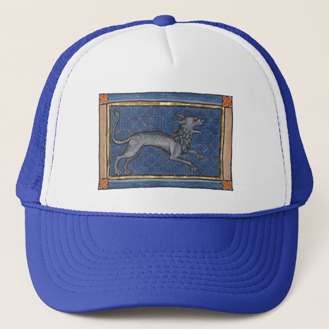 Mediaeval Bestiary Hyena c. 1270 Trucker Hat (Front)