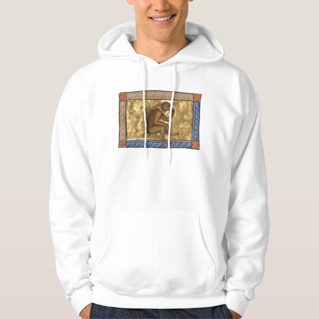 Mediaeval Bestiary Monkey c. 1270 Hoodie (Front)