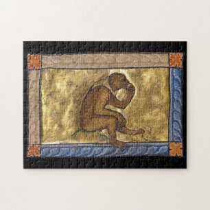 Mediaeval Bestiary Monkey c. 1270 Jigsaw Puzzle