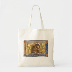 Mediaeval Bestiary Monkey c. 1270 Tote Bag