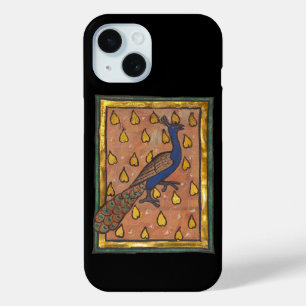 Mediaeval Bestiary Peacock c. 1270 iPhone 15 Case