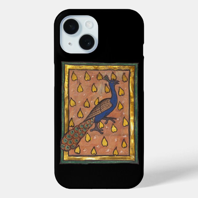 Mediaeval Bestiary Peacock c. 1270 Case-Mate iPhone Case (Back)