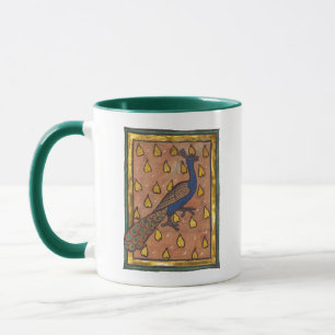 Mediaeval Bestiary Peacock c. 1270 Mug
