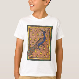 Mediaeval Bestiary Peacock c. 1270 T-Shirt