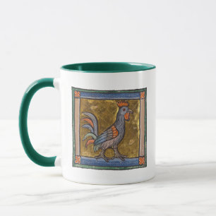 Mediaeval Bestiary Rooster c. 1270 Mug