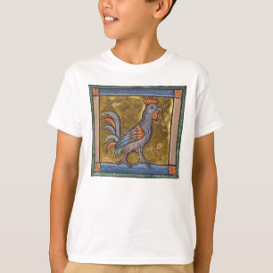 Mediaeval Bestiary Rooster c. 1270 T-Shirt