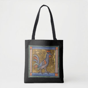 Mediaeval Bestiary Rooster c. 1270 Tote Bag