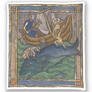 Mediaeval Bestiary Whale c. 1270