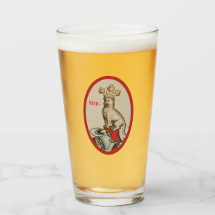 Mediaeval "Blep" Cat Glass Tumbler