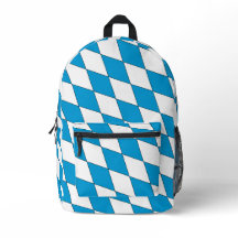 Mediaeval Blue White Black Bavaria Diamond Shaped