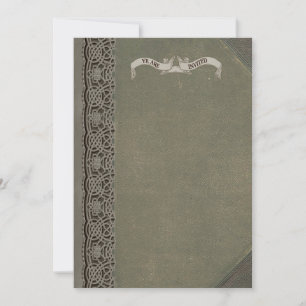 Mediaeval Book Cover Invitations