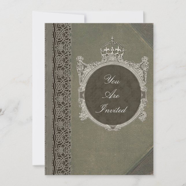 Mediaeval Book Cover Invitations (Front)