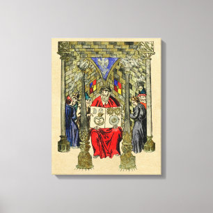 Mediaeval Book of Alchemy Canvas Print