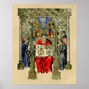Mediaeval Book of Alchemy Poster