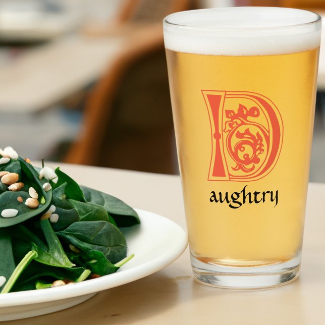 Mediaeval Botanical Decorative Capital D Glass (Creator Uploaded)