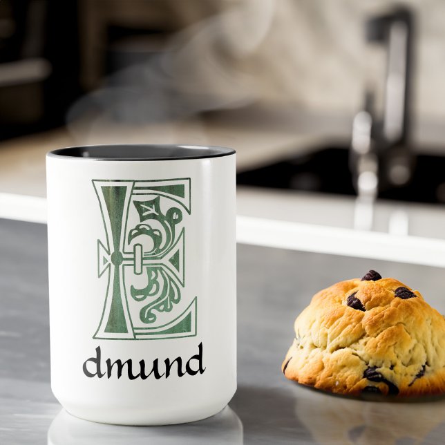 Mediaeval Botanical Decorative Capital E Mug (Creator Uploaded)